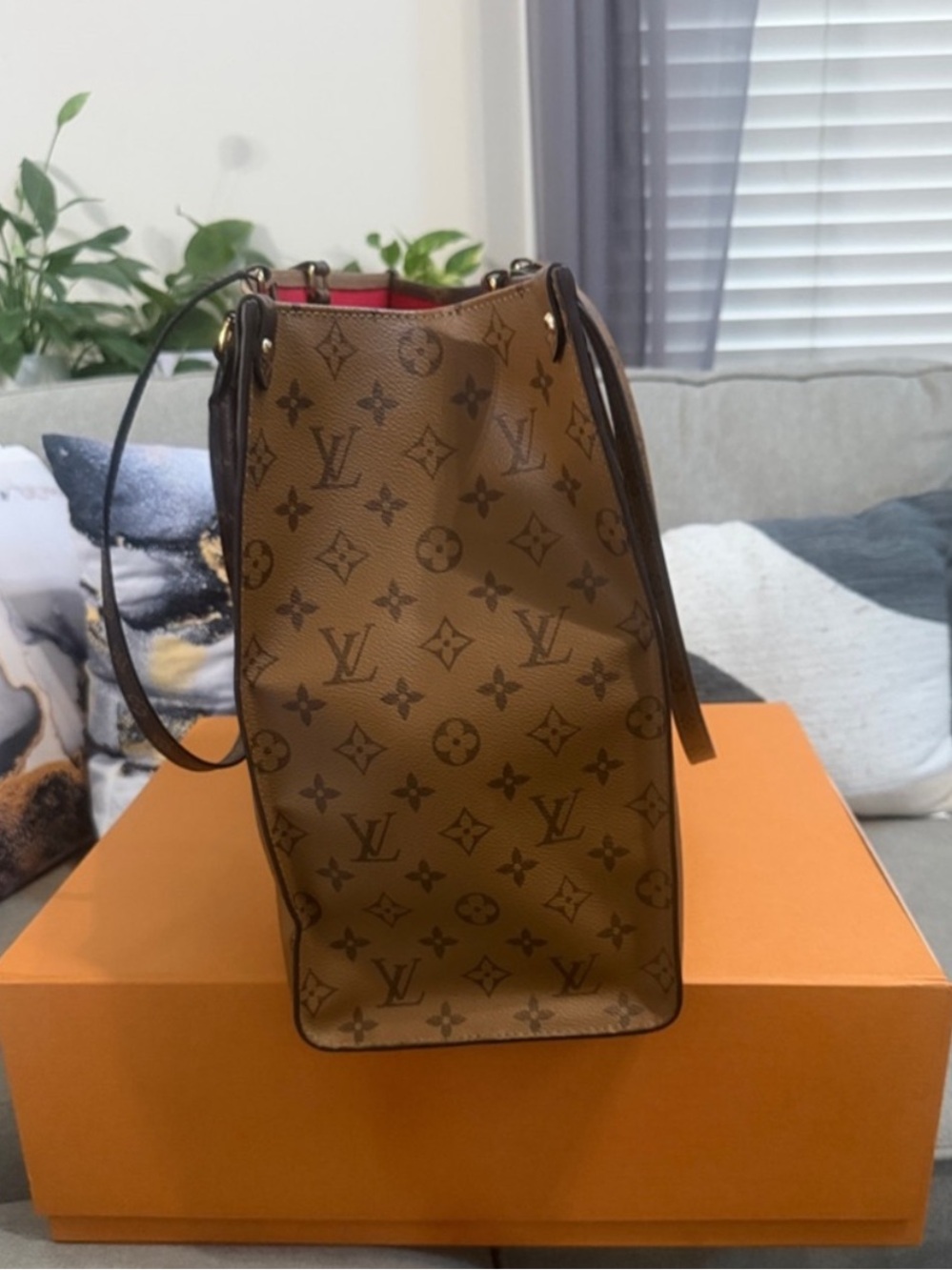 Louis Vuitton Large Brown Monogram Canvas Tote - Picture 3 of 6